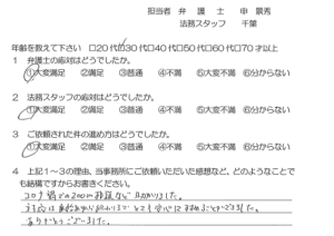 お客様の声（ご依頼者の声）評判・口コミ