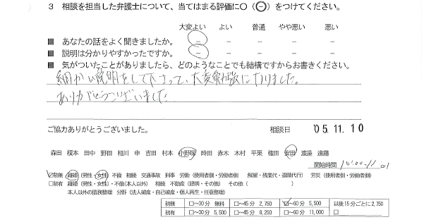 お客様の声