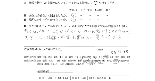 お客様の声