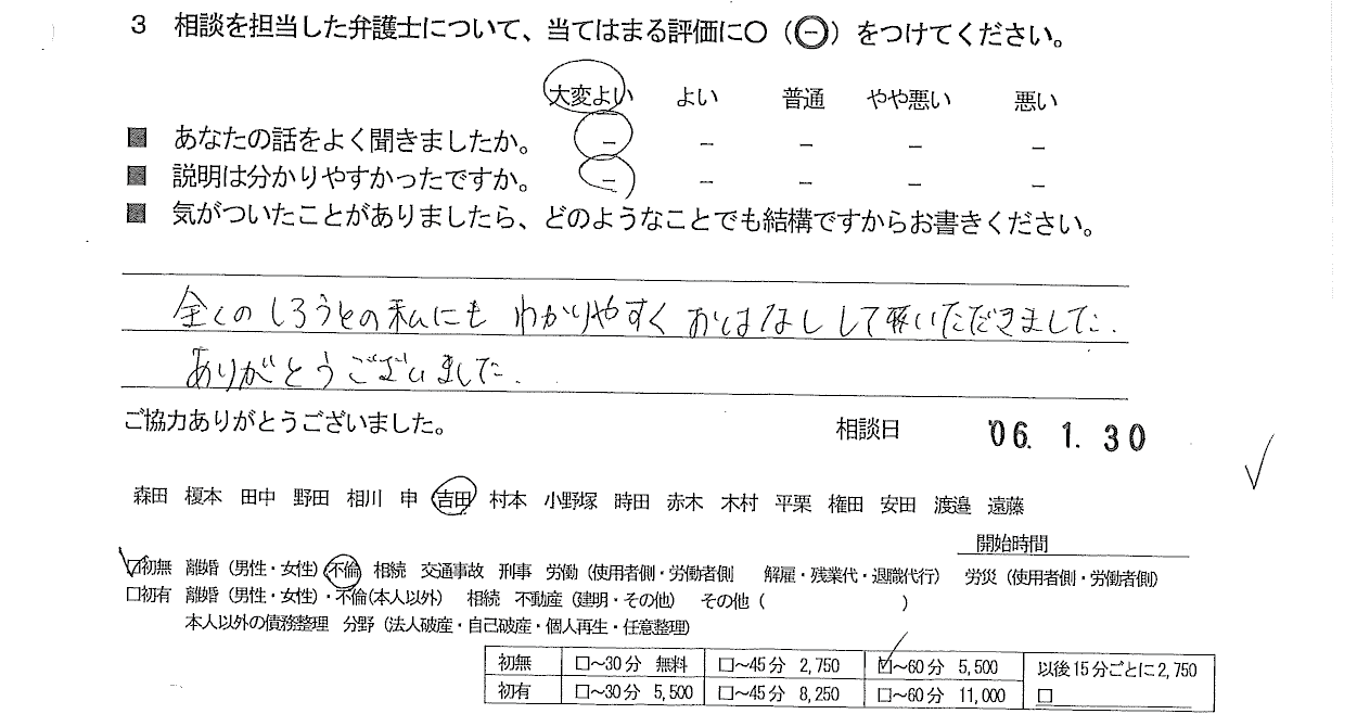 お客様の声