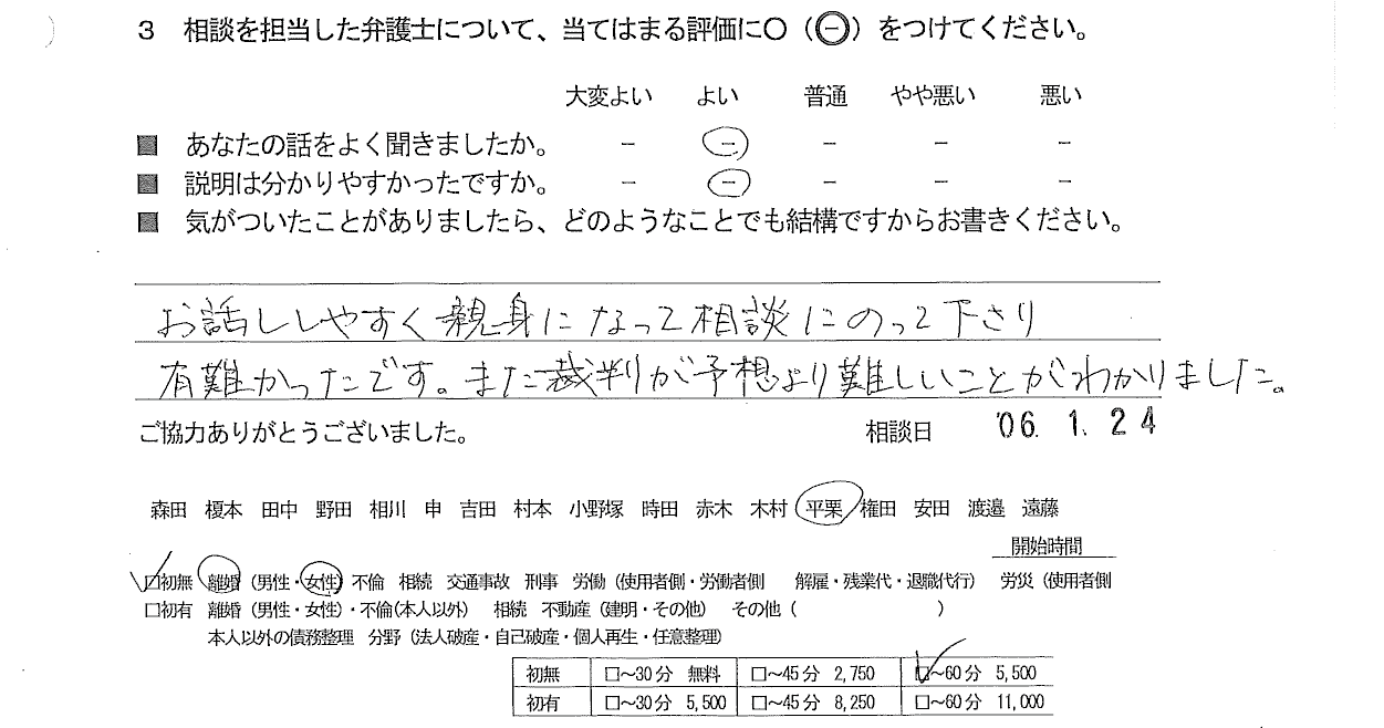 お客様の声