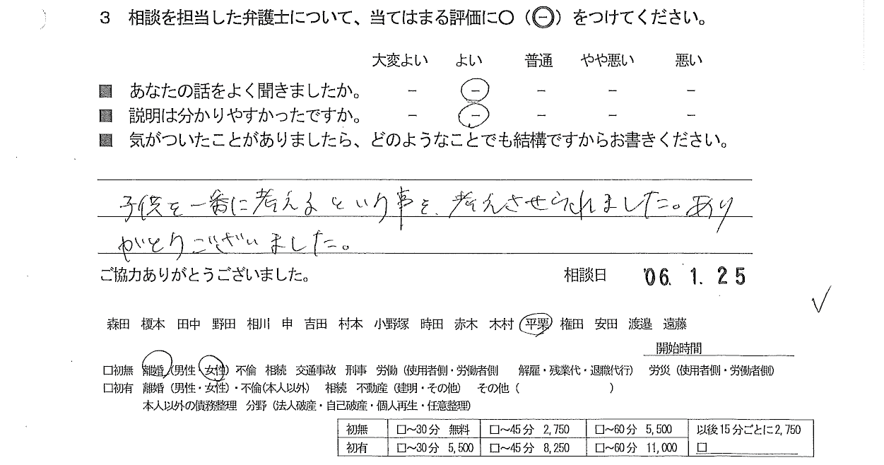 お客様の声