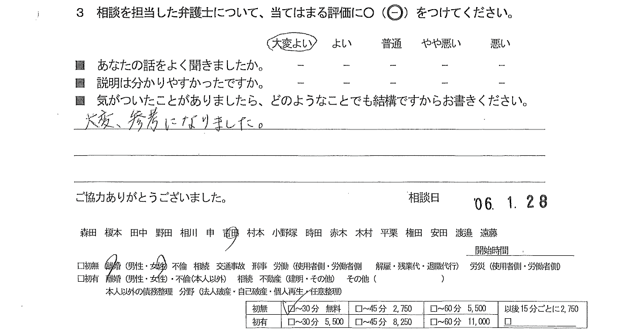 お客様の声