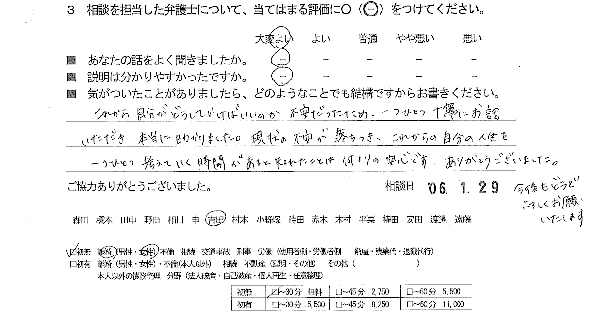 お客様の声