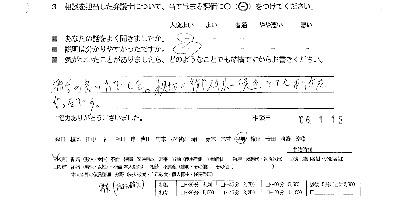 お客様の声