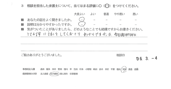 お客様の声