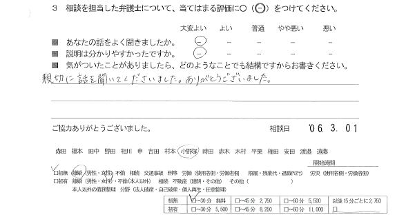 お客様の声