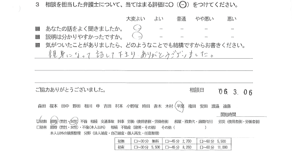 お客様の声