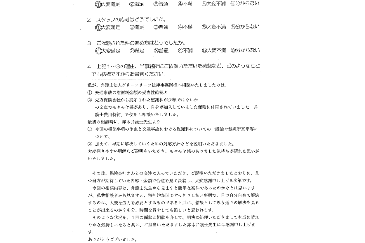 お客様の声（ご依頼者の声）評判・口コミ