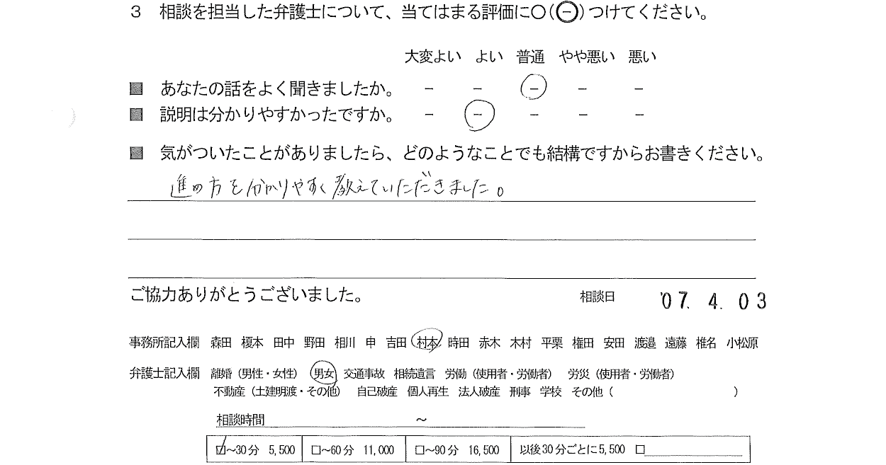 お客様の声