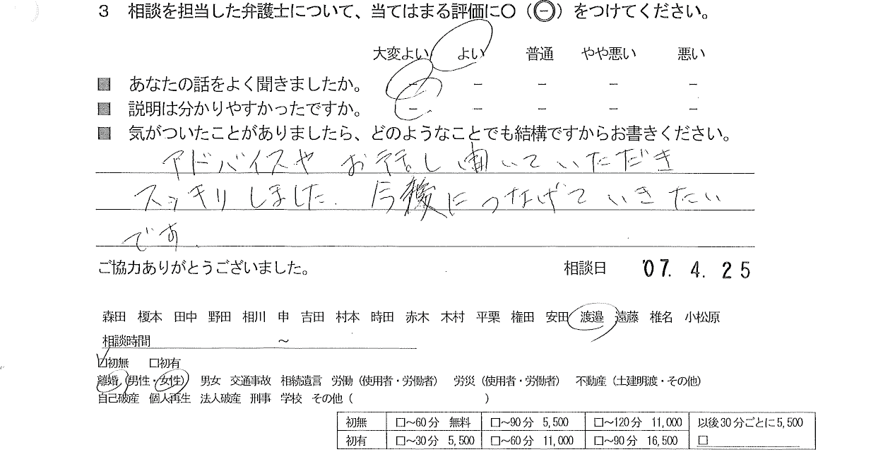 お客様の声