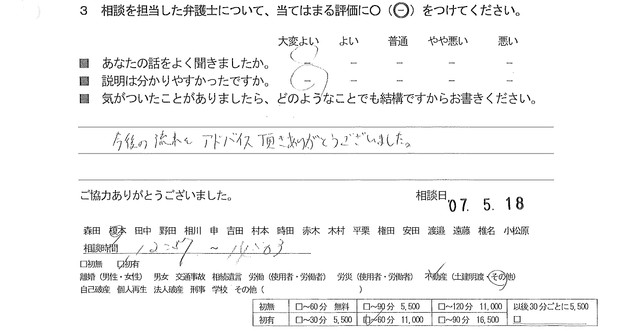 お客様の声
