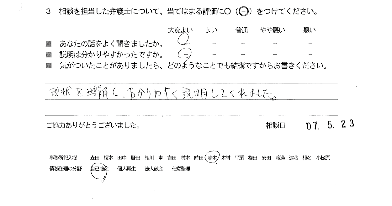 お客様の声