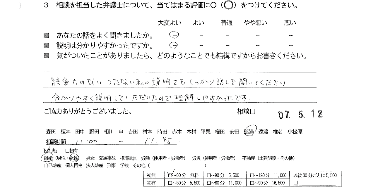 お客様の声