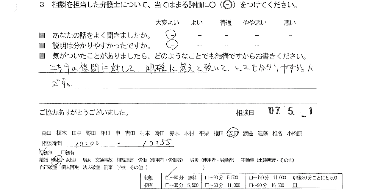 お客様の声