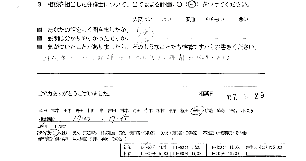お客様の声
