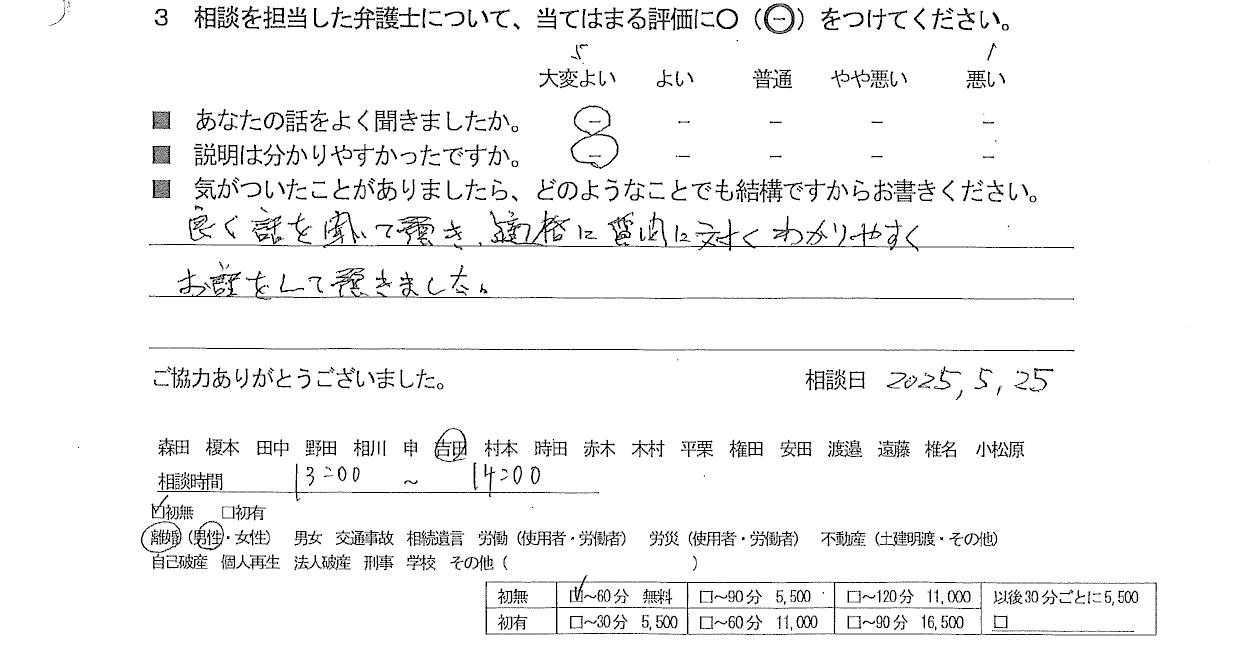 お客様の声