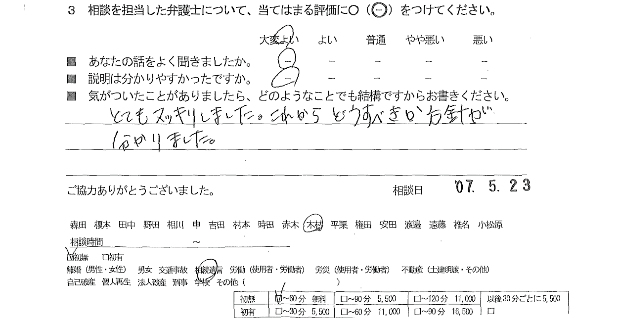 お客様の声