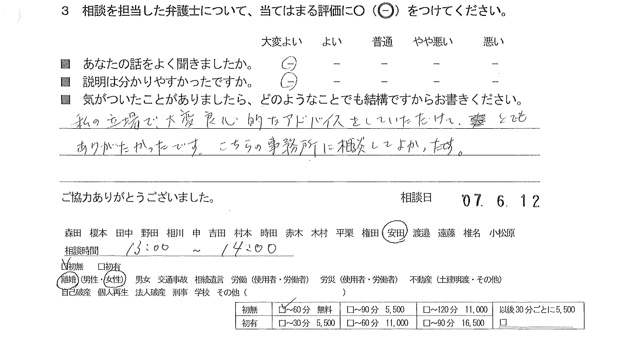 お客様の声