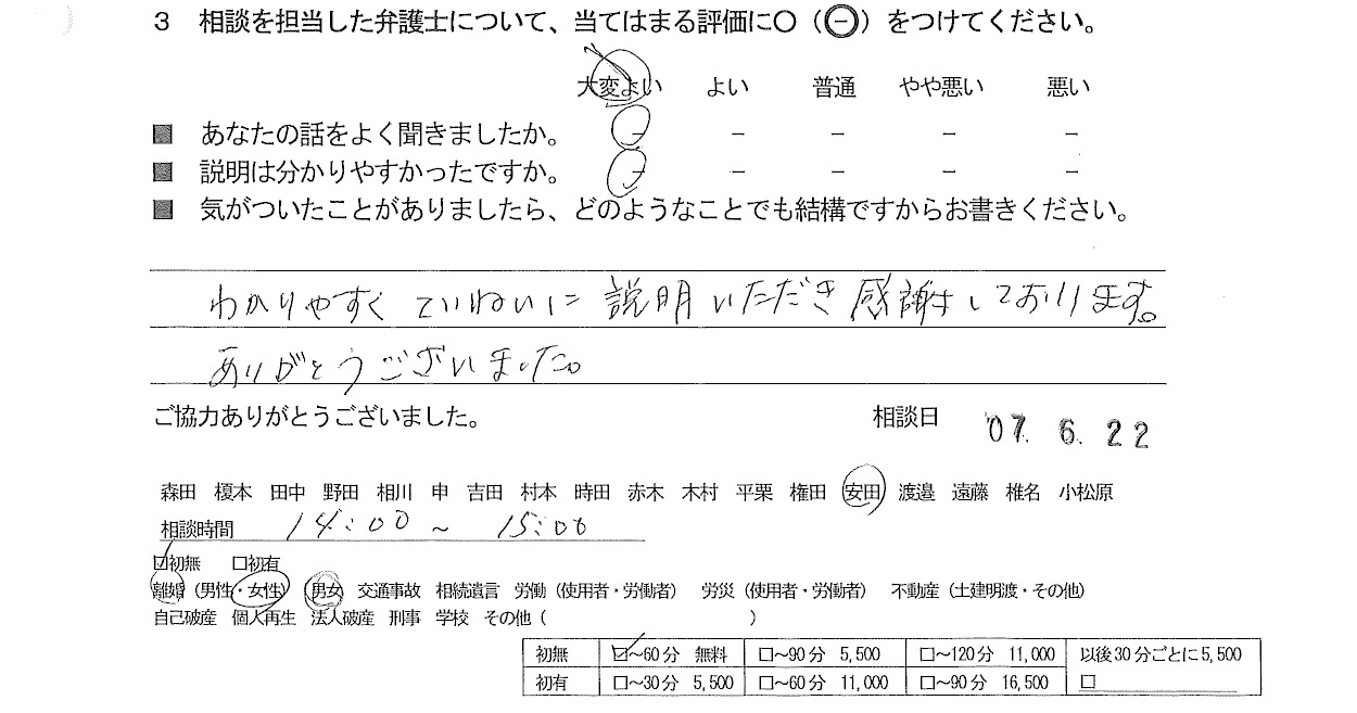 お客様の声