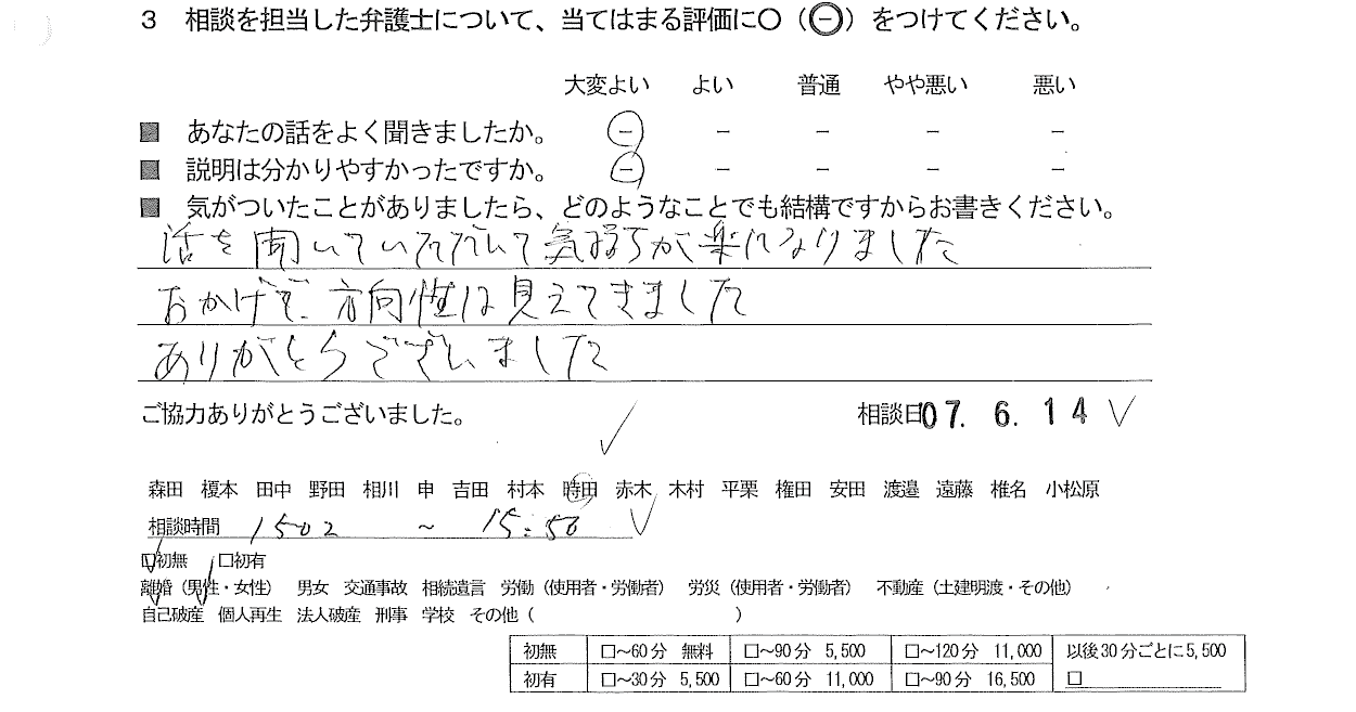 お客様の声
