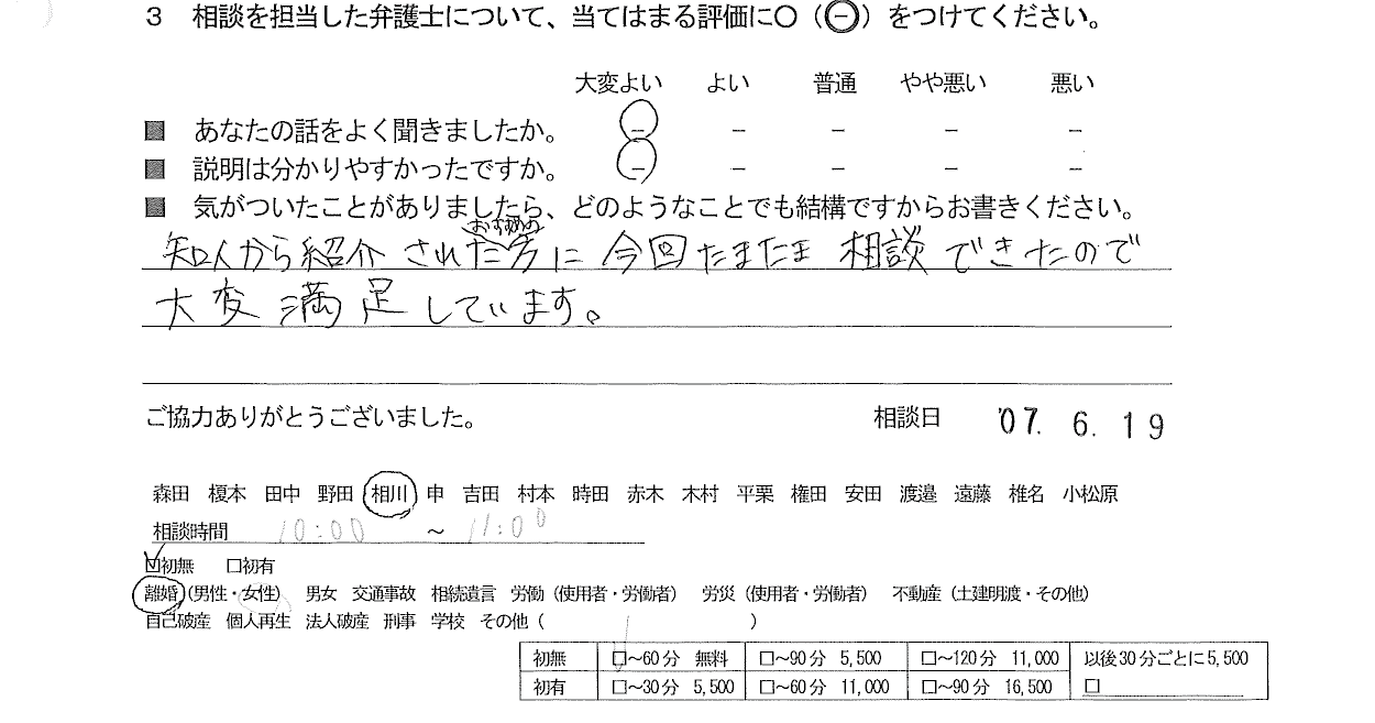 お客様の声
