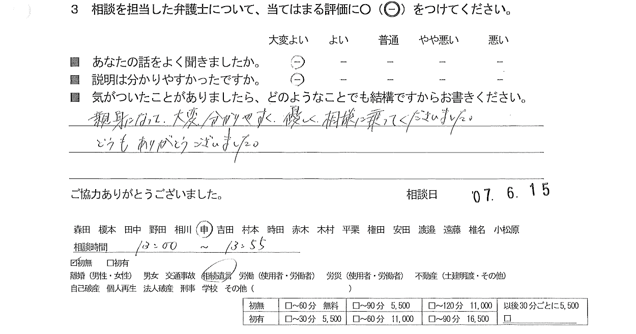 お客様の声