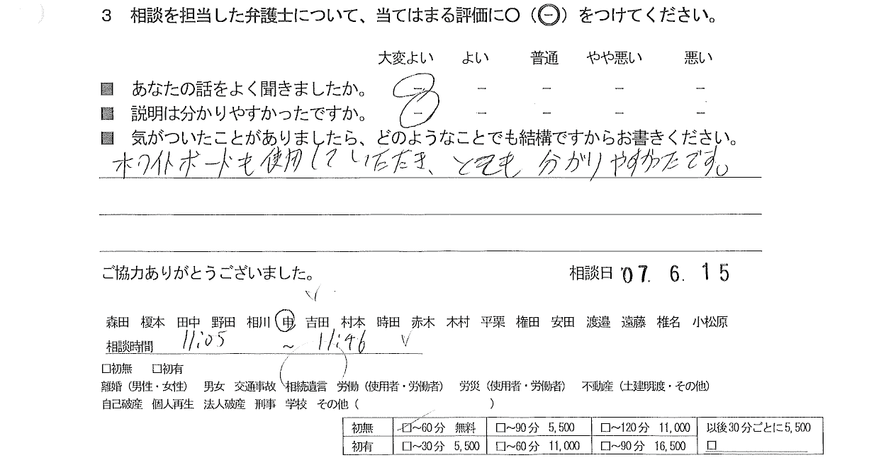 お客様の声