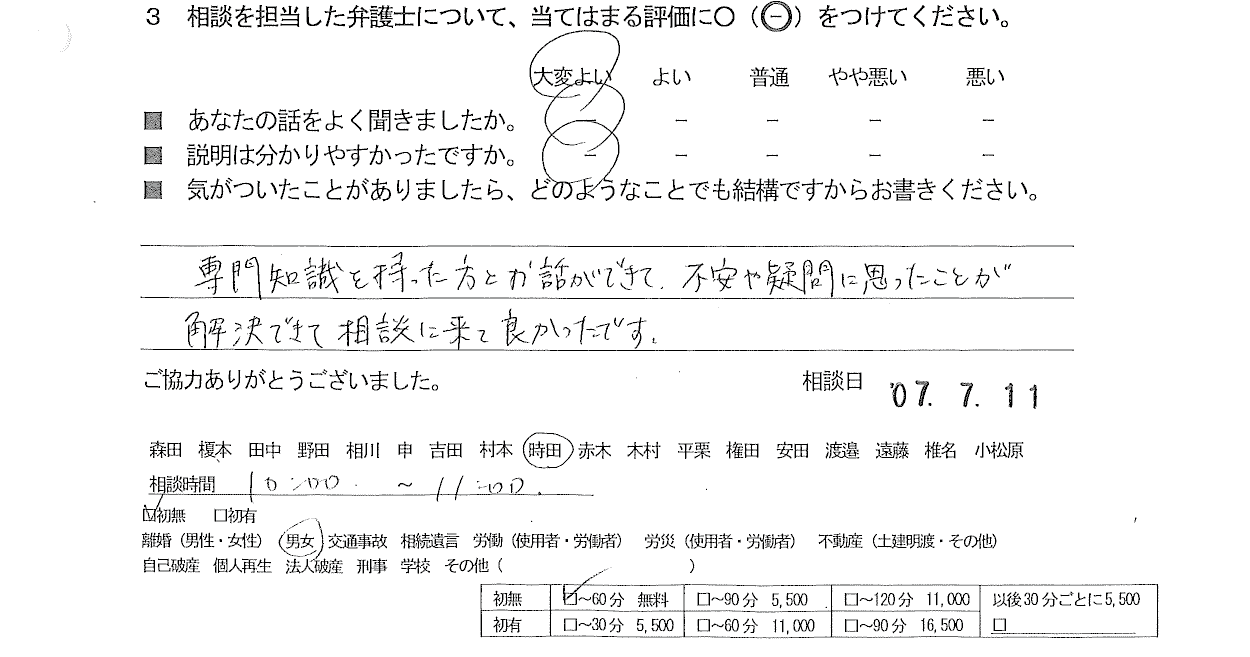 お客様の声