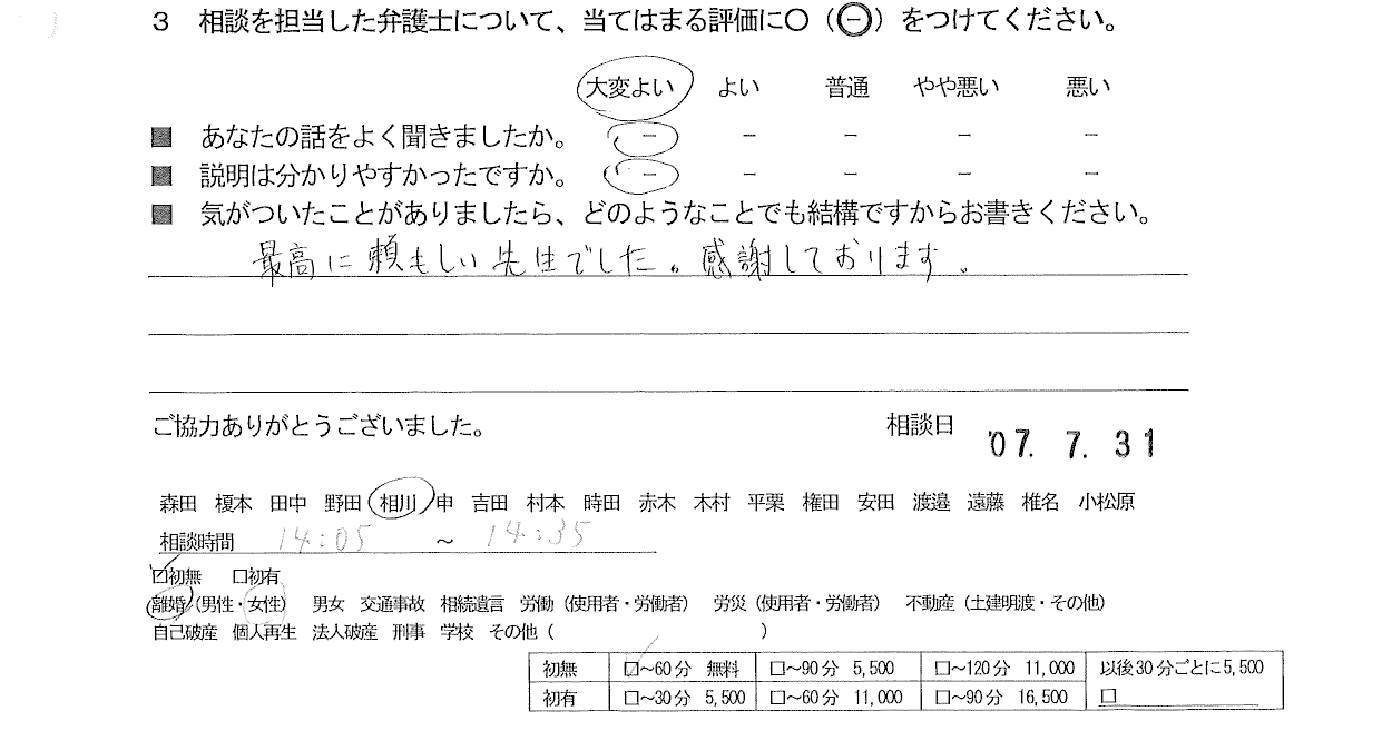 お客様の声
