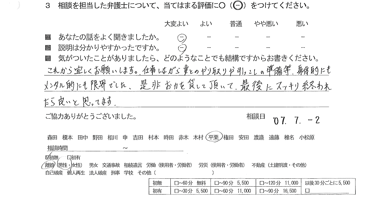 お客様の声