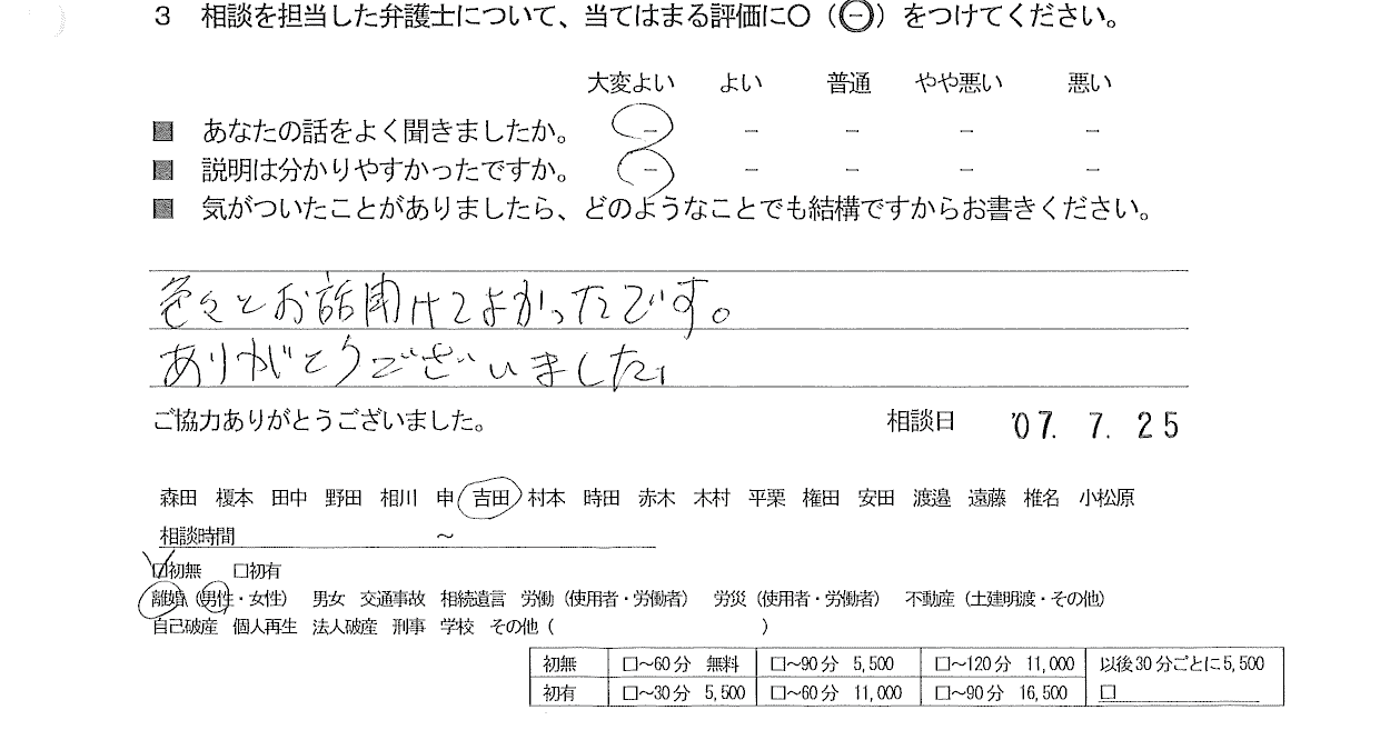 お客様の声