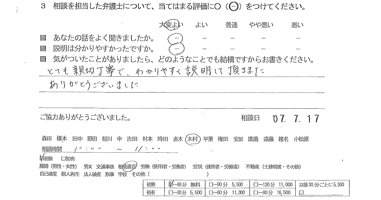 お客様の声