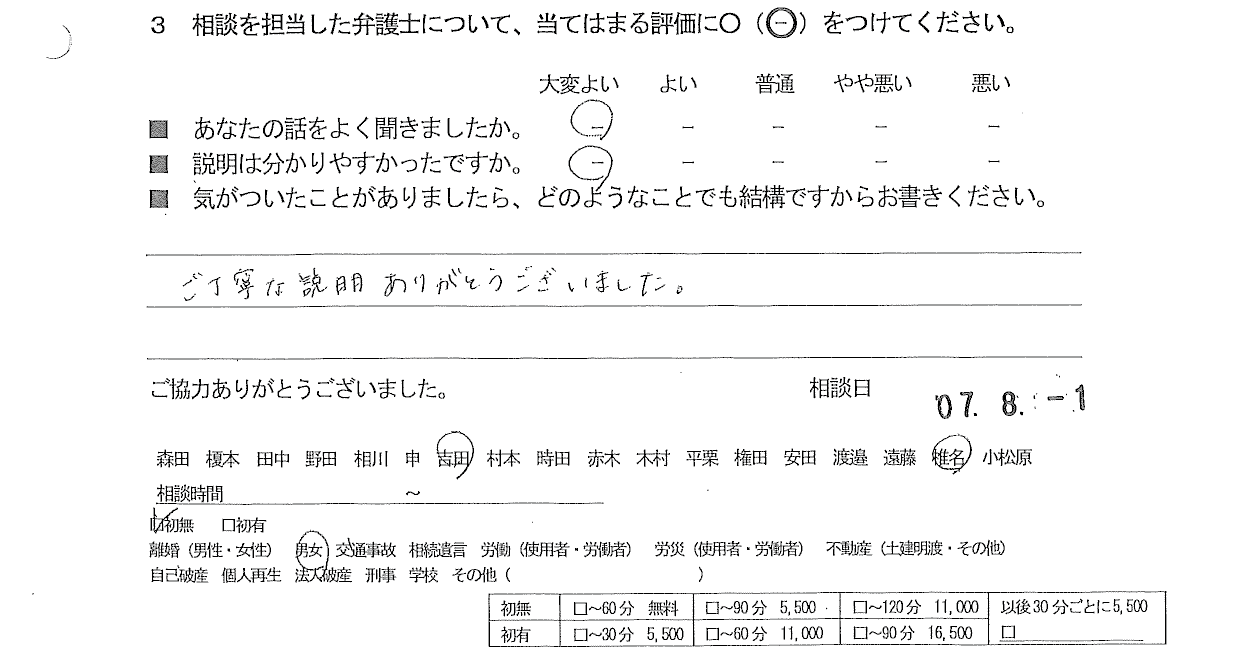 お客様の声