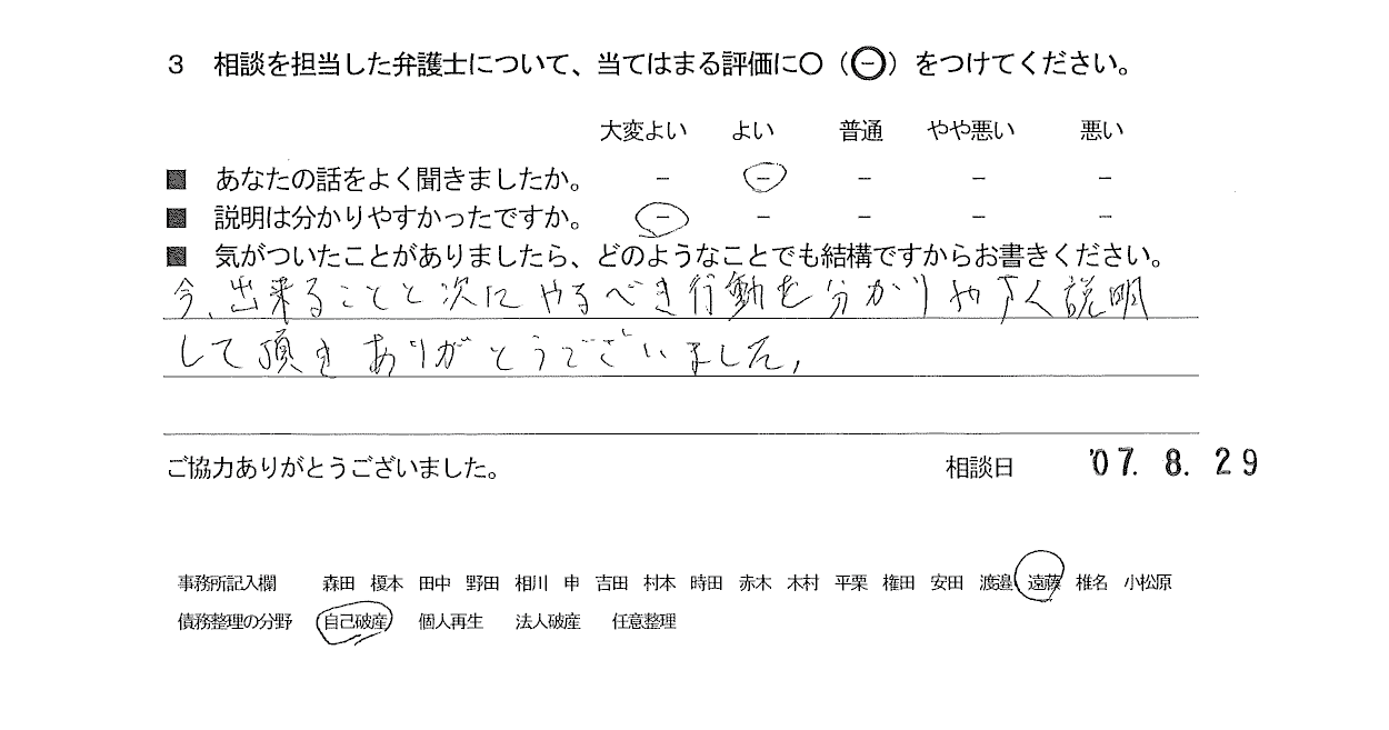 お客様の声