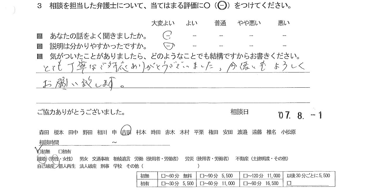 お客様の声