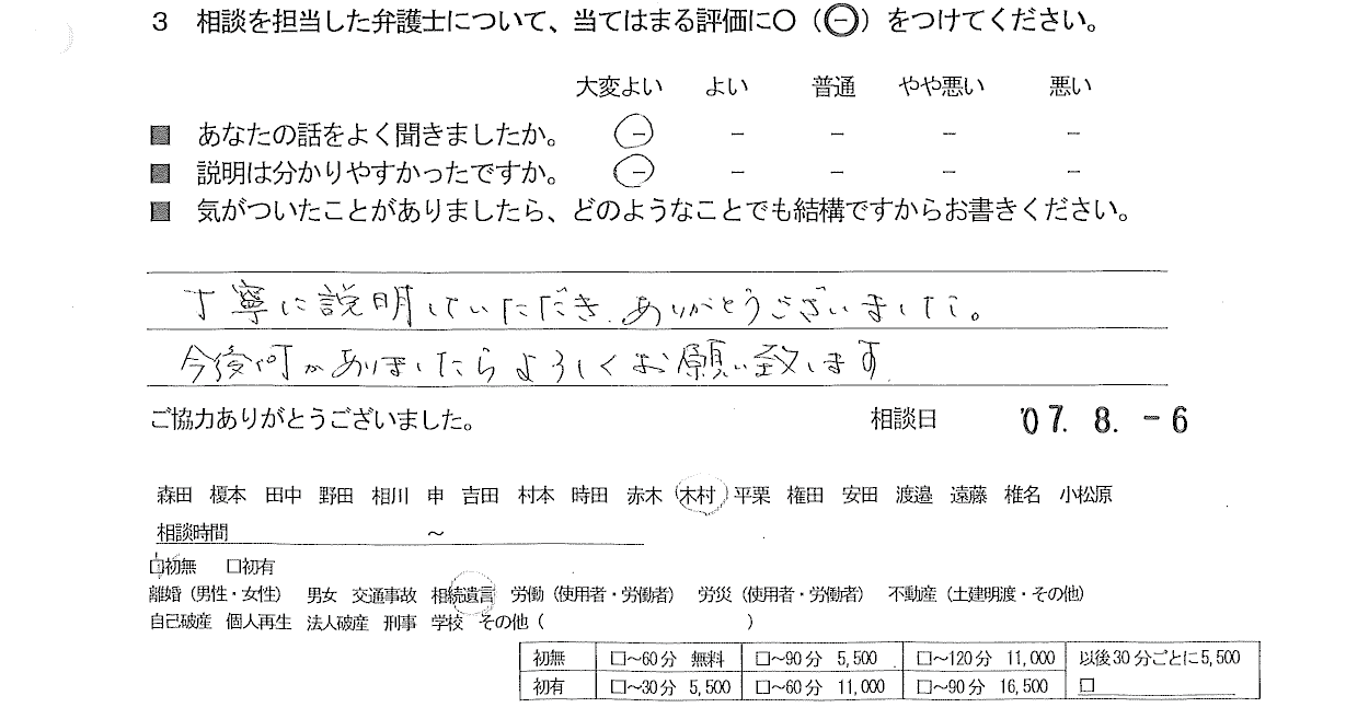 お客様の声