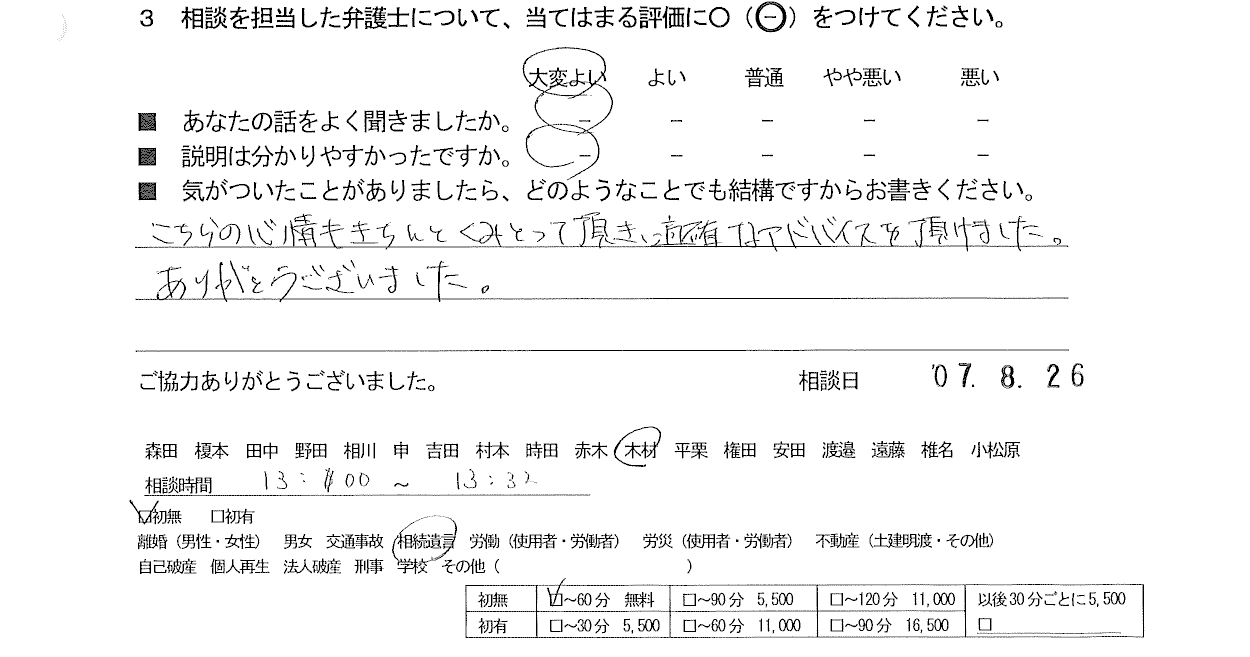 お客様の声
